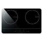 Metallo Shell Crystal Glass Double Cooktop Induction